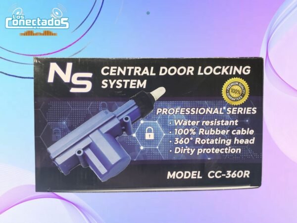 Kit de Cierre Centralizado para Auto NS CC-360R – 4 Motores + Módulo + Ramal