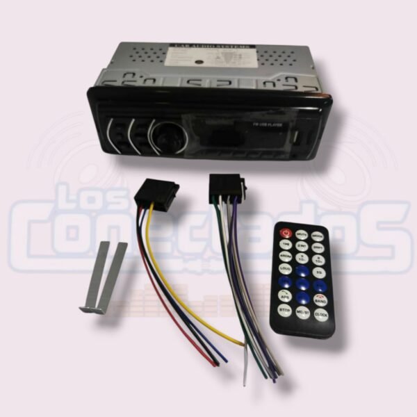 Radio de Auto 1 DIN Tasbel – Bluetooth, USB, AUX, Lector SD + Control Remoto - Imagen 2