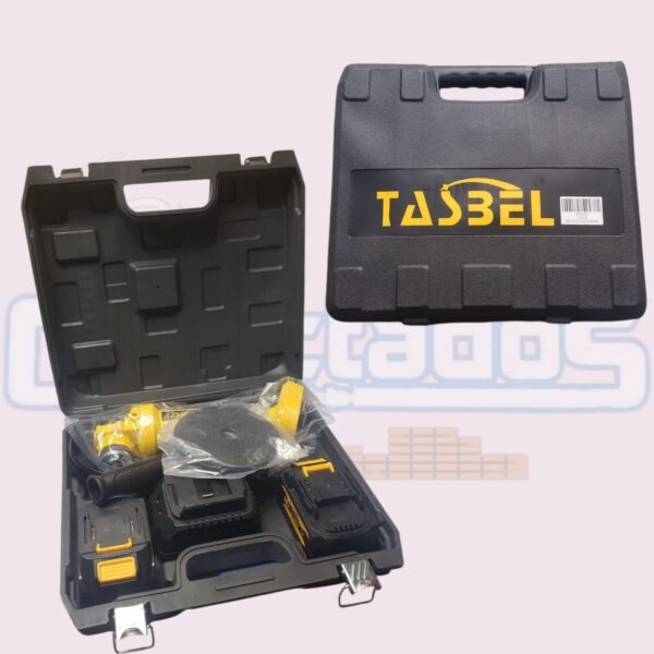 Esmeril Angular Inalámbrico Tasbel 4,5" con 2 Baterías – Herramienta Portátil - Imagen 2