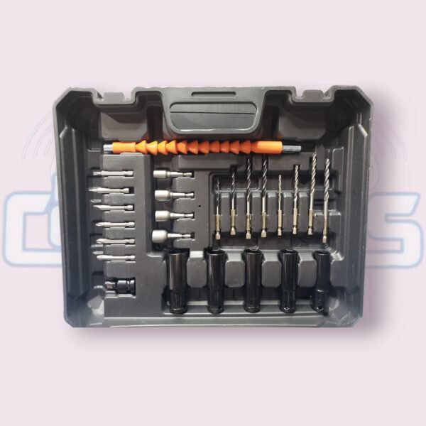 Llave de Impacto Inalámbrica Tasbel 2 en 1 – 330 Nm, Cuadrante 1/2", con Accesorios - Imagen 3
