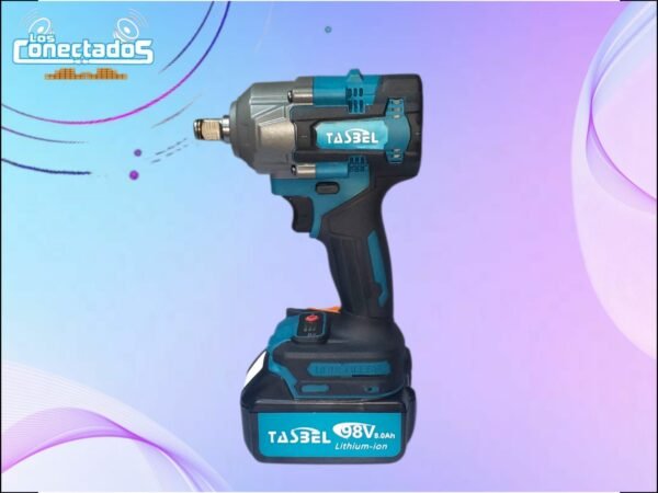 Llave de Impacto Inalámbrica Tasbel 2 en 1 – 330 Nm, Cuadrante 1/2", con Accesorios