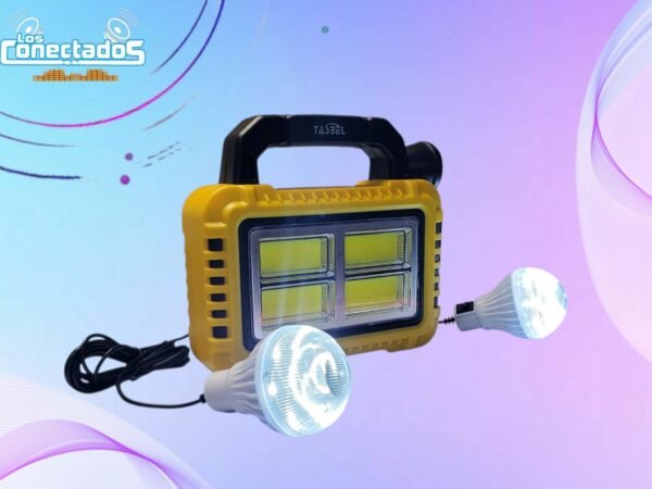 Kit de Linterna de Emergencia con Panel Solar y Ampolletas LED