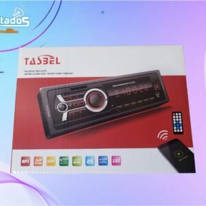 Radio de Auto 1 DIN Tasbel – Bluetooth, USB, AUX, Lector SD + Control Remoto