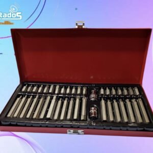 Caja de Puntas Phillips y Torx – 40 Piezas con Adaptadores 3/8 y 1/2