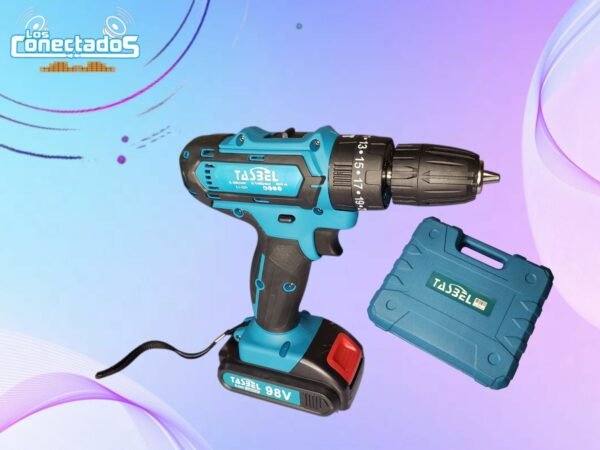 Taladro Inalámbrico con Mandril de Plástico | 2 Baterías + Cargador – Tasbel