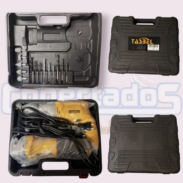 Pack Taladro Eléctrico + Esmeril Angular 4.5” con Caja de Accesorios – TASBEL - Imagen 2