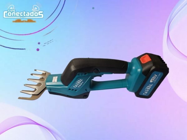Corta Setos Inalámbrico 2 en 1 TASBEL con 2 Baterías + Cargador