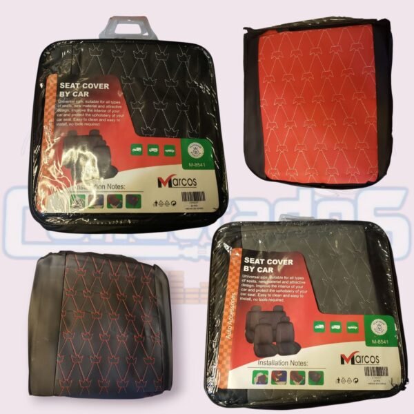 Funda de Butaca de Ecocuero para Auto – 5 Asientos, Varios Colores - Imagen 2