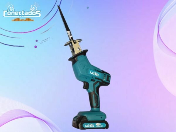 Sierra Sable Inalámbrica Tasbel Recargable – 2 Baterías, Cargador y 4 Hojas