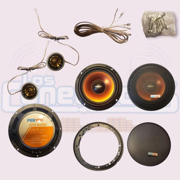 Componentes de Audio Pervoi 6.5" 650W (Medios + Tweeter) - Imagen 2