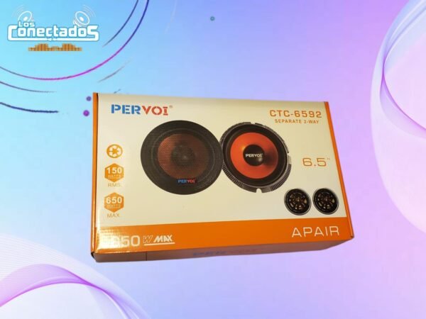 Componentes de Audio Pervoi 6.5" 650W (Medios + Tweeter)