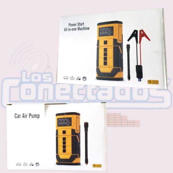 Partidor y Compresor Inalámbrico Multifunción | Con Linterna de Emergencia y Power Bank - Imagen 3