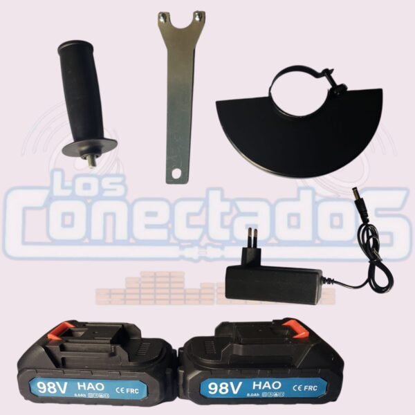 Combo Inalámbrico: Esmeril Angular 4.5" con Regulador de Velocidad + Llave de Impacto 1/2" - Imagen 2