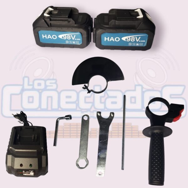 Set Maletín 5 Herramientas Inalámbricas Brushless  – Taladro, Llave 1/2, Esmeril, Rotomartillo y Sierra Circular - Imagen 3
