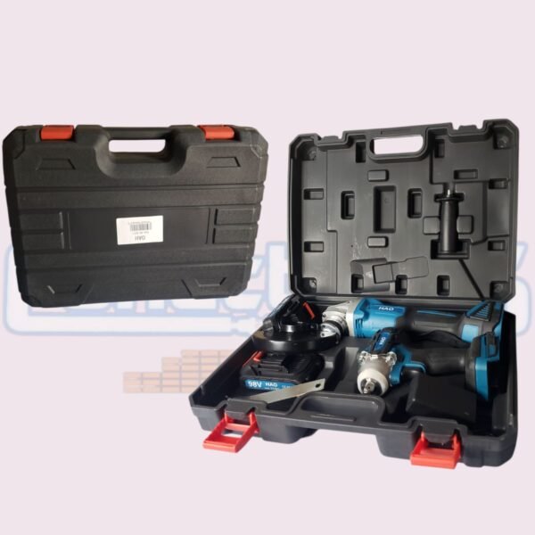 Combo Inalámbrico: Esmeril Angular 4.5" con Regulador de Velocidad + Llave de Impacto 1/2" - Imagen 3