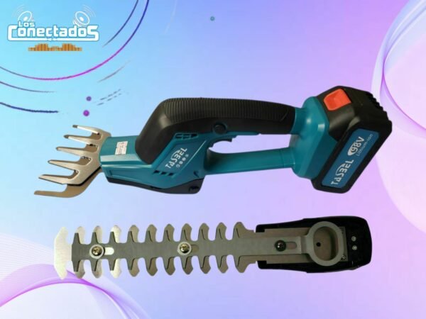 Corta Setos Inalámbrico 2 en 1 TASBEL con 2 Baterías + Cargador