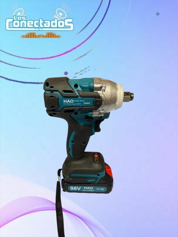 Llave de Impacto Inalámbrica 1/2” con 1 Batería y Cargador | Herramienta Eléctrica Portátil