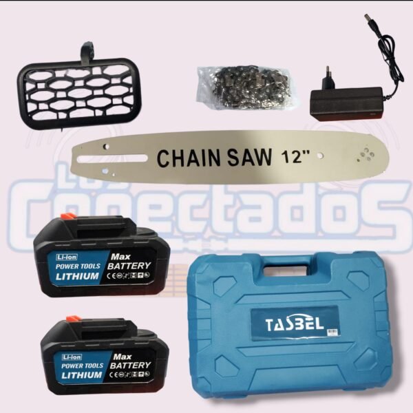 Sierra Inalámbrica 12" Tasbel con 2 Baterías, Cargador y Maleta - Imagen 2