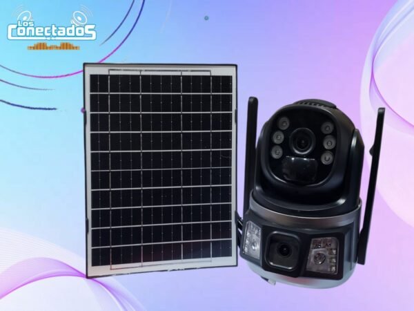 Cámara Doble con Panel Solar y App Yoosee – Seguridad Inalámbrica