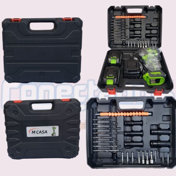 Llave de Impacto 1/2” 800Nm M-Casa Brushless | 2 Baterías, Cargador y Maleta con Accesorios - Imagen 3