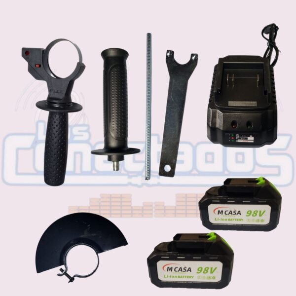 Maleta 4 Herramientas Brushless M-Casa | Taladro, Esmeril, Llave de Impacto y Rotomartillo + 2 Baterías - Imagen 3