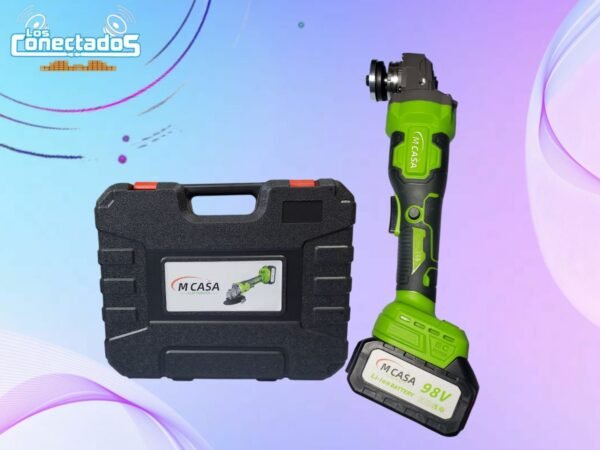 Esmeril Inalámbrico 4.5” M-Casa Brushless | Control de Velocidad + 2 Baterías y Cargador