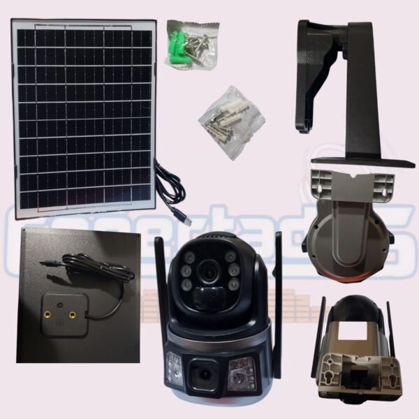 Cámara Doble con Panel Solar y App Yoosee – Seguridad Inalámbrica - Imagen 2