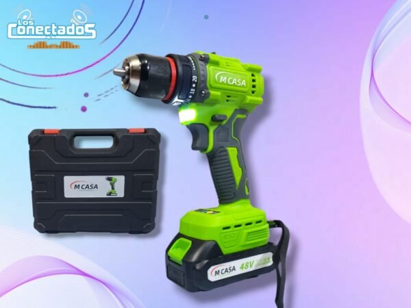 Taladro Inalámbrico con Mandril Metálico M-Casa | 2 Baterías y Cargador Incluidos