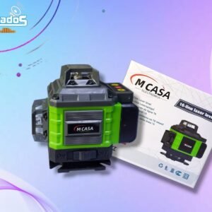 Nivel Láser 16 Líneas M-CASA con Auto Nivelador, Luz Verde y Pantalla Digital