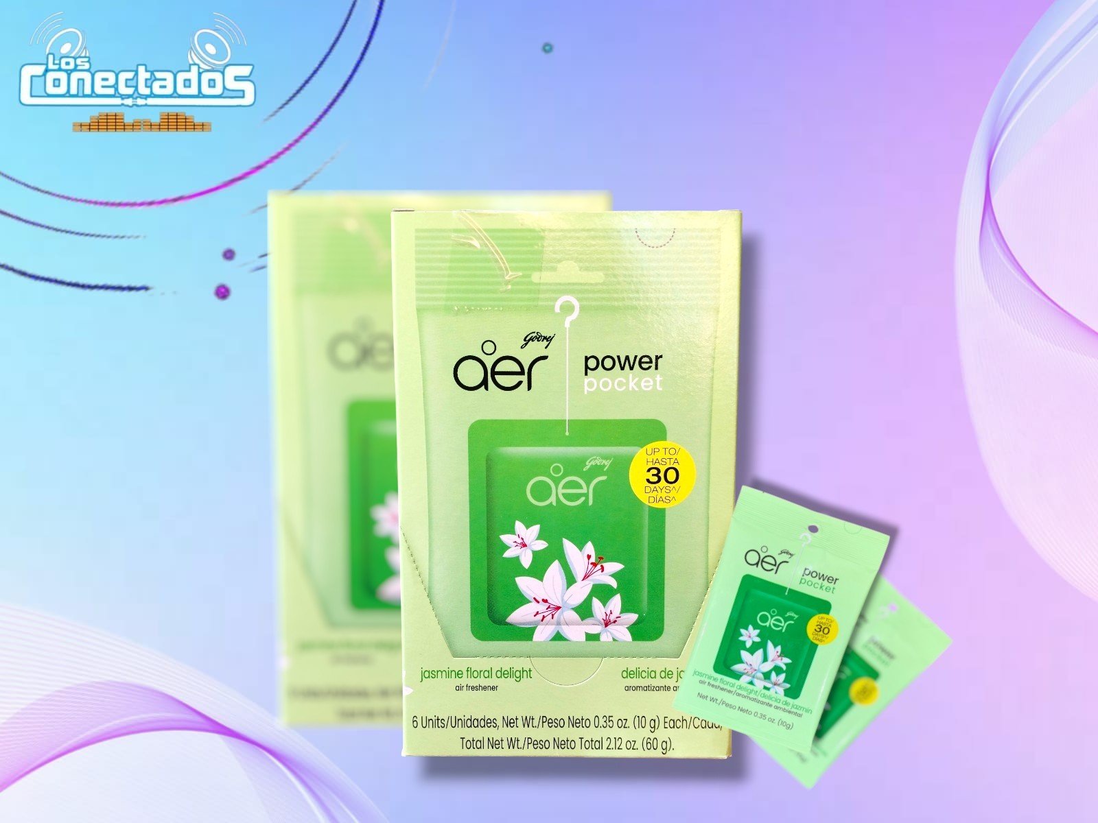 Aromatizante Ambiental Aer Power Pocket Delicias de Jazmín – 30 Días Garantizados