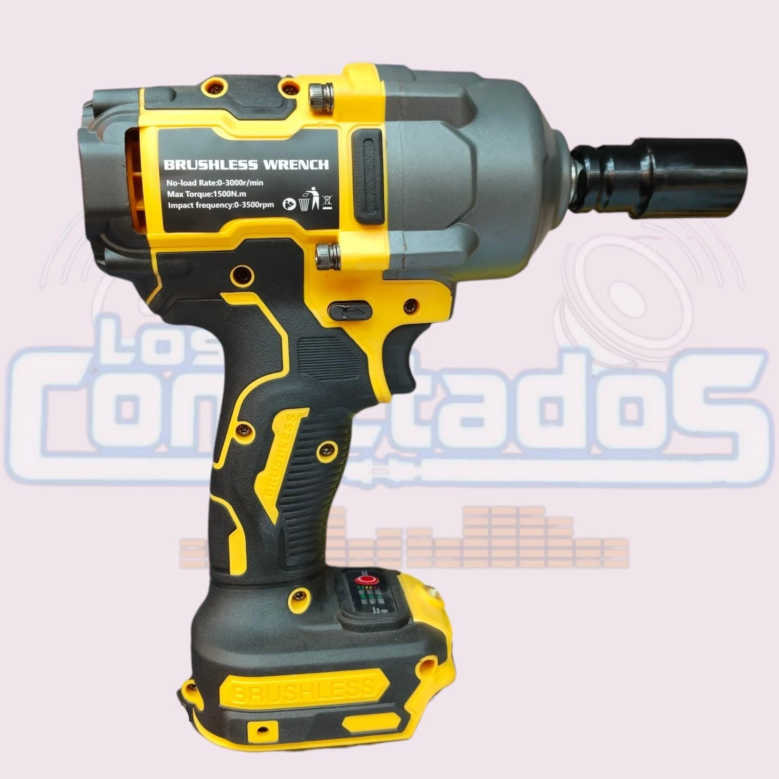 Llave de Impacto Inalámbrica 1/2" 1500 Nm con 2 Baterías - Imagen 2