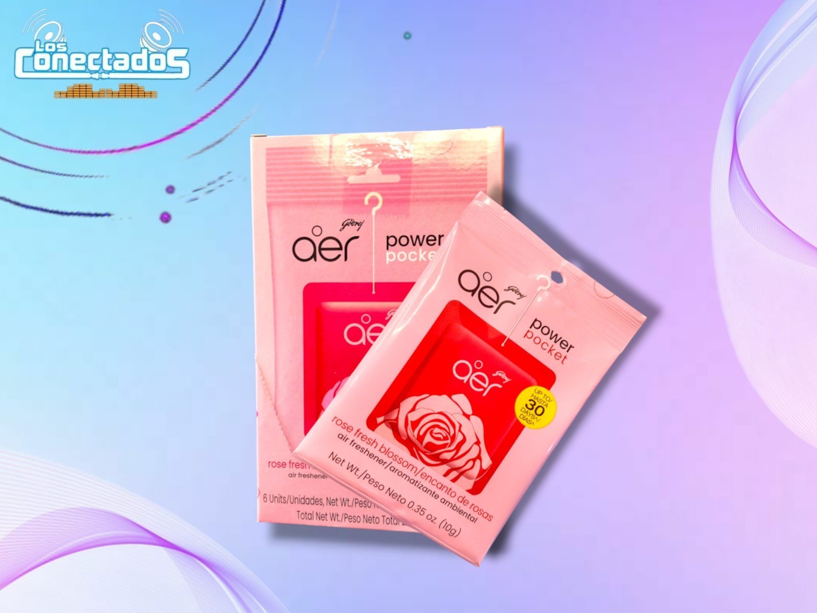 Aromatizante Ambiental Aer Power Pocket Rose – 30 Días Garantizados