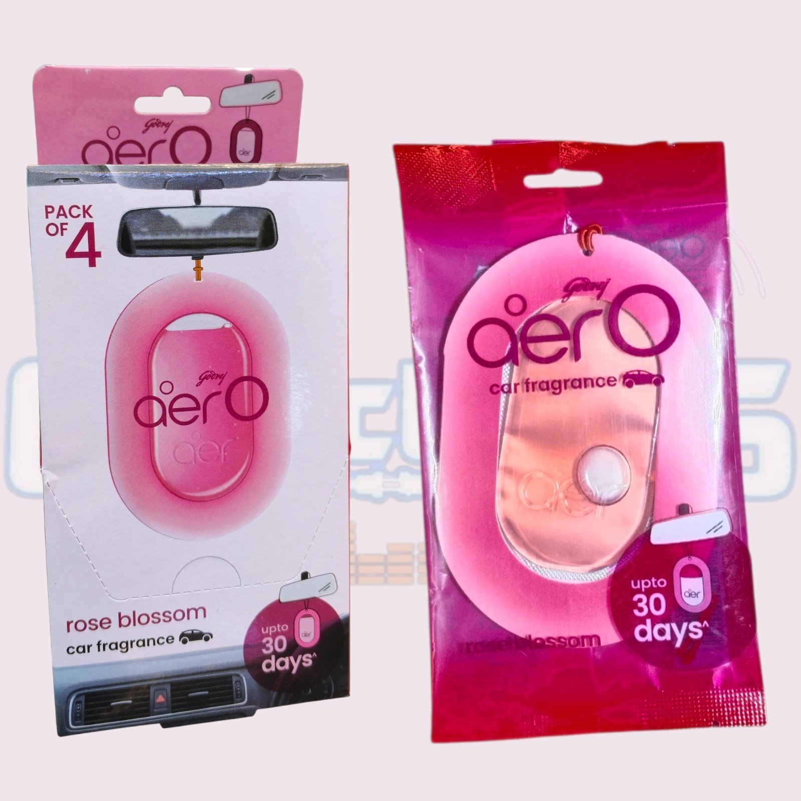 Aromatizante para Auto AerO Rose Blossom Colgante – Duración Mínima 30 Días - Imagen 2