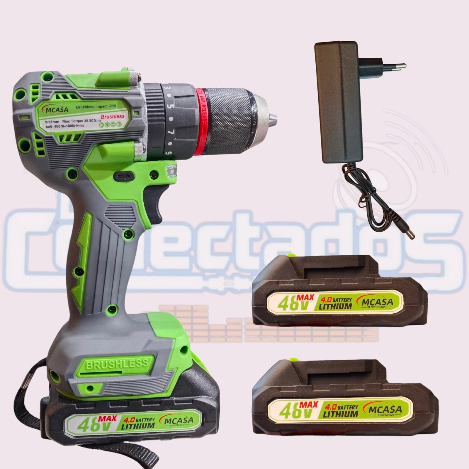 Taladro Inalámbrico M-Casa 13mm Atornillador Percutor - Imagen 2
