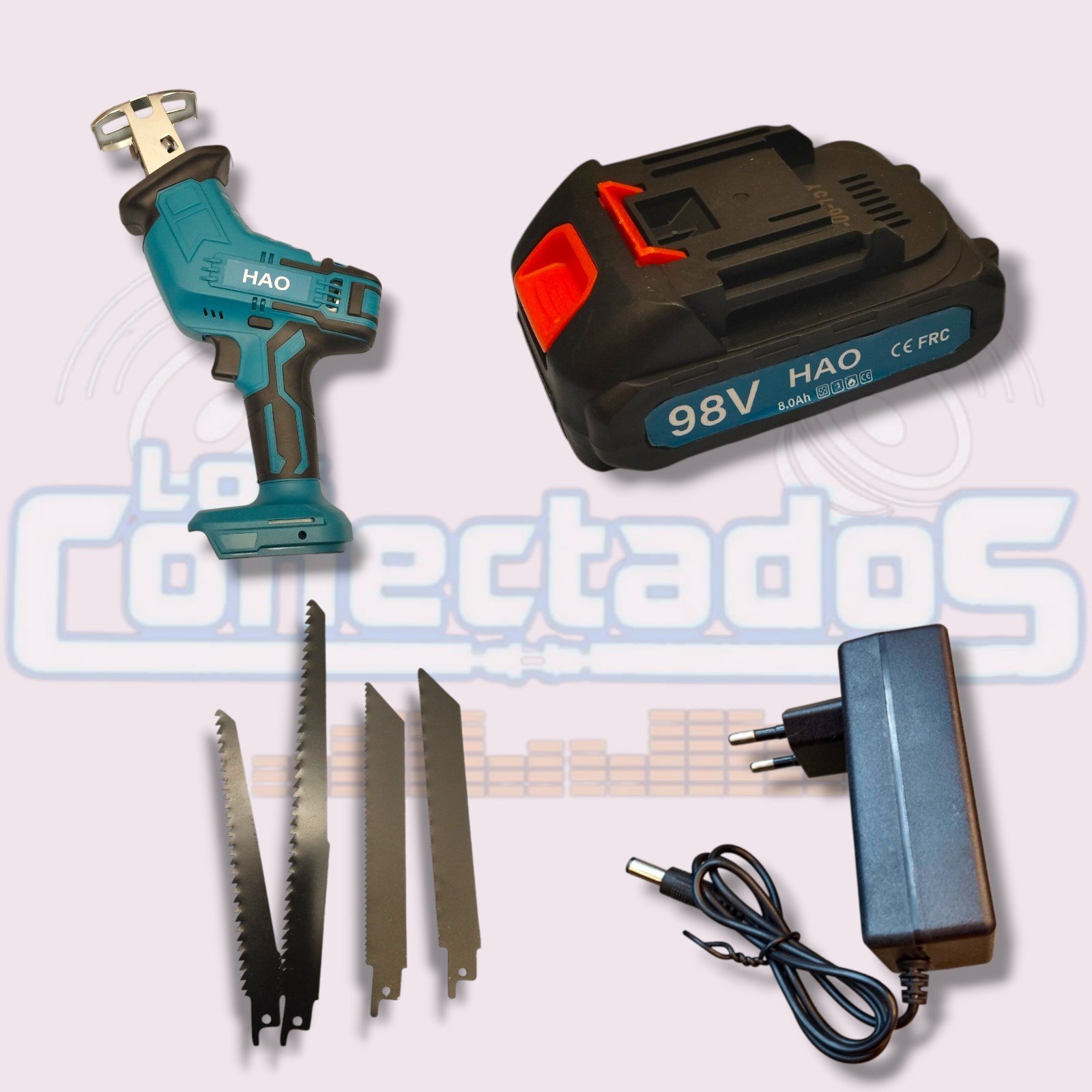 Sierra Sable Inalámbrica con 1 Batería, Cargador y 4 Hojas - Imagen 2