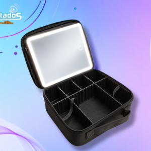 Cosmetiquero con Espejo y Luz LED Táctil – Organizador de Maquillaj